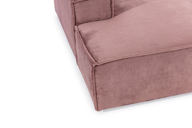 Divano Angolare a sinistro 4 posti Fondis Rosa (8)
