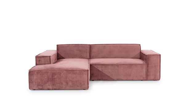 Divano Angolare a sinistro 4 posti Fondis Rosa (9)