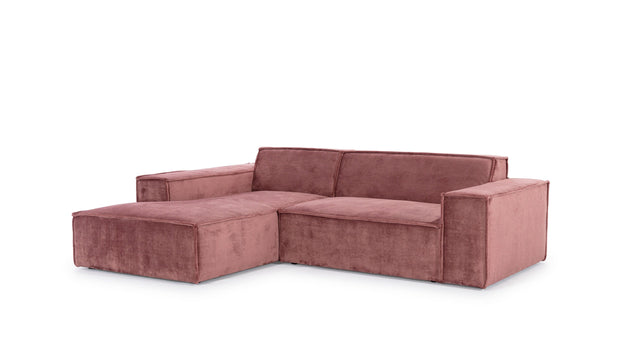 Divano Angolare a sinistro 4 posti Fondis Rosa (11)