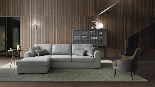 LeComfort Divano Angolare a sinistro 4 posti Forster Grigio