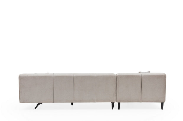 Asir Divano Angolare a sinistro 4 posti in tessuto Jivago Beige