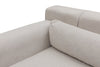 Asir Divano Angolare a sinistro 4 posti in tessuto Jivago Beige