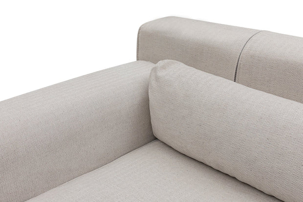 Asir Divano Angolare a sinistro 4 posti in tessuto Jivago Beige