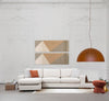 Asir Divano Angolare a sinistro 4 posti in tessuto Loop 18 Beige