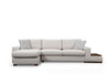 Asir Divano Angolare a sinistro 4 posti in tessuto Loop 18 Beige