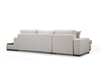 Asir Divano Angolare a sinistro 4 posti in tessuto Loop 18 Beige