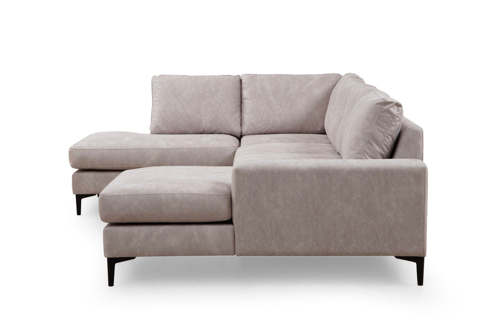 Asir Divano Angolare a sinistro 4 posti in tessuto Porto Beige