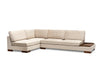 Asir Divano Angolare a sinistro 4 posti in velluto Tulip Beige