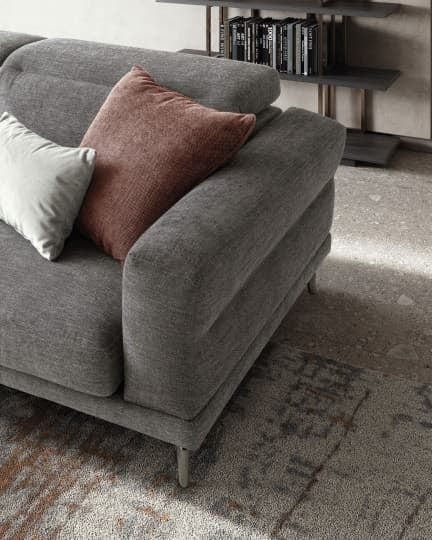 LeComfort Divano Angolare a sinistro 4 posti Lambis Grigio