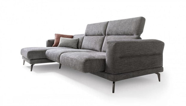 LeComfort Divano Angolare a sinistro 4 posti Lambis Grigio
