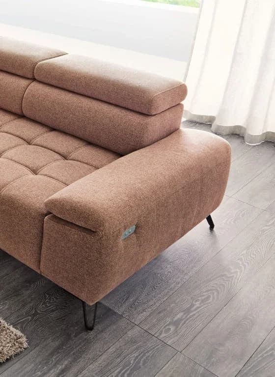 Wersal Divano Angolare a sinistro 4 posti Padilo Mini Ruggine