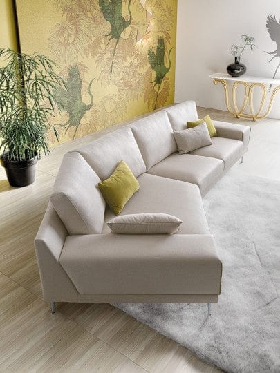 LeComfort Divano Angolare a sinistro 4 posti Pontis Beige