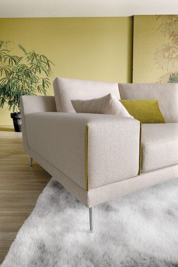 LeComfort Divano Angolare a sinistro 4 posti Pontis Beige