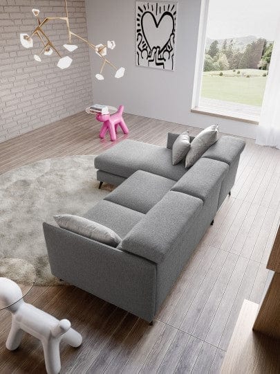 LeComfort Divano Angolare a sinistro 4 posti Vanes Grigio
