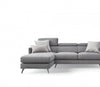 LeComfort Divano Angolare a sinistro 4 posti Vanes Grigio