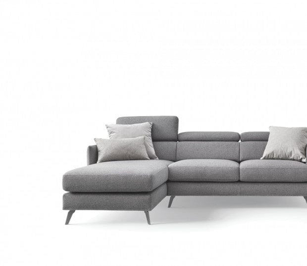 LeComfort Divano Angolare a sinistro 4 posti Vanes Grigio
