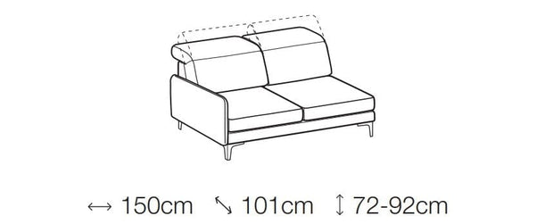 LeComfort Divano Angolare a sinistro 4 posti Vanes Grigio