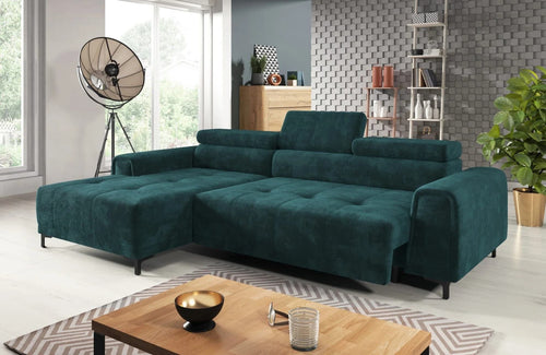 Wersal Divano Angolare a sinistro 4 posti Voltaire Mini Verde