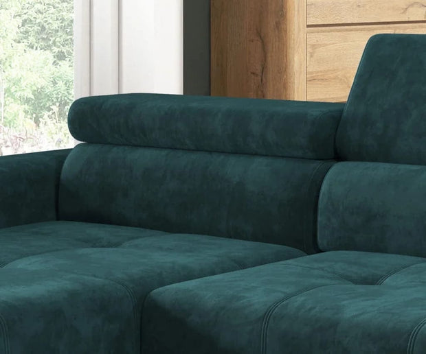 Wersal Divano Angolare a sinistro 4 posti Voltaire Mini Verde