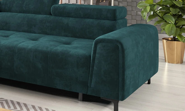 Wersal Divano Angolare a sinistro 4 posti Voltaire Mini Verde