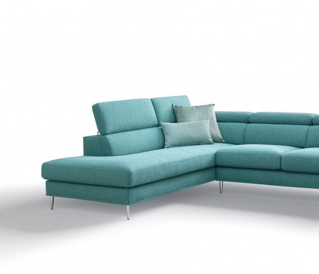 LeComfort Divano Angolare a sinistro 5 posti Gretis Turchese