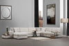 Asir Divano Angolare a sinistro 5 posti in tessuto Loop 10 Beige
