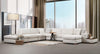 Asir Divano Angolare a sinistro 5 posti in tessuto Loop 8 Beige