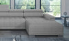 Wersal Divano Angolare a sinistro 6 posti Campis XL Grigio