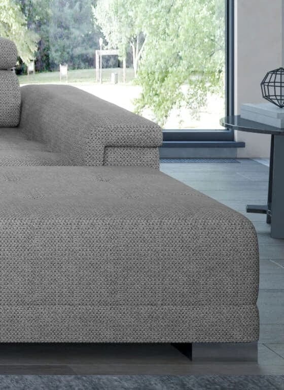 Wersal Divano Angolare a sinistro 6 posti Campis XL Grigio