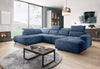 Wersal Divano Angolare a sinistro 6 posti Combi XL Blu