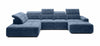 Wersal Divano Angolare a sinistro 6 posti Combi XL Blu