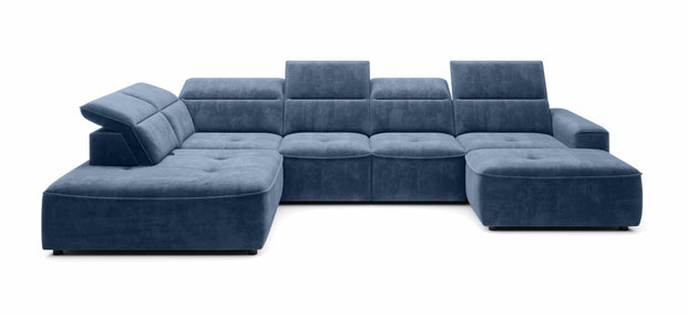 Wersal Divano Angolare a sinistro 6 posti Combi XL Blu