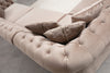 Asir Divano Angolare a sinistro 6 posti in velluto Bogart Beige