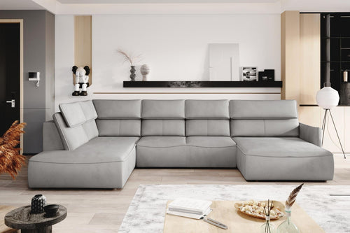 Wersal Divano Angolare a sinistro 6 posti Magus XL Grigio