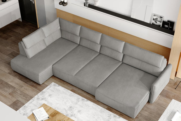 Wersal Divano Angolare a sinistro 6 posti Magus XL Grigio