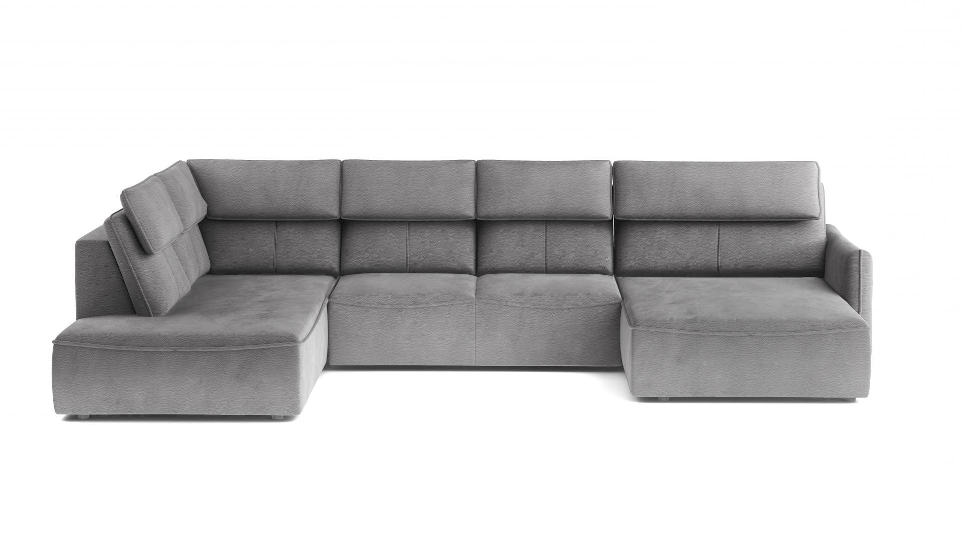 Wersal Divano Angolare a sinistro 6 posti Magus XL Grigio
