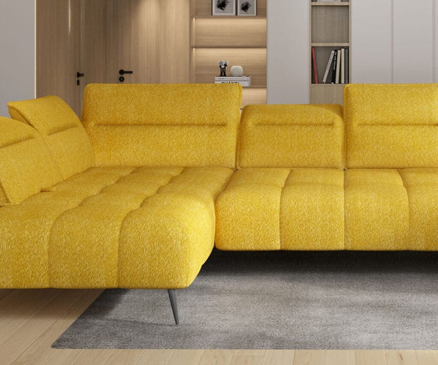 Wersal Divano Angolare a sinistro 6 posti Motan XL Giallo