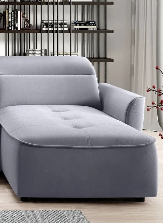 Wersal Divano Angolare a sinistro 6 posti Murielle XL Grigio