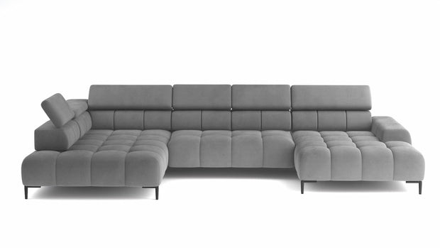 Wersal Divano Angolare a sinistro 6 posti Palas XL Grigio