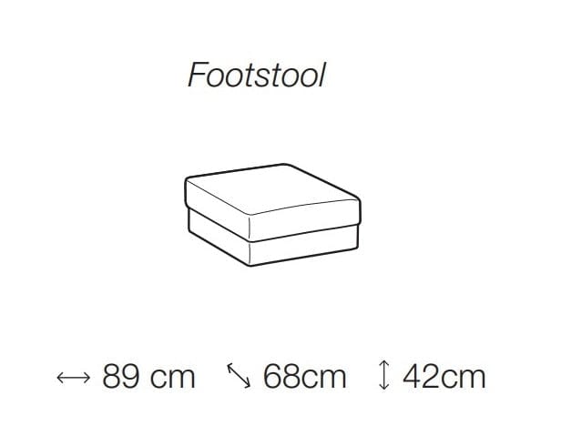 LeComfort Divano Angolare con pouf a destro 3 posti Icardi Piccola Grigio