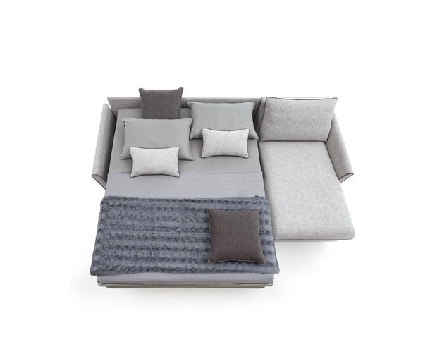 LeComfort Divano Angolare Letto a destro 3 posti Balitos Piccola Grigio