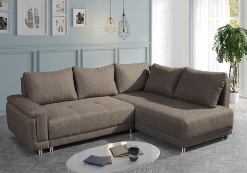 Divano Angolare Letto a destro 3 posti Bato Cappuccino