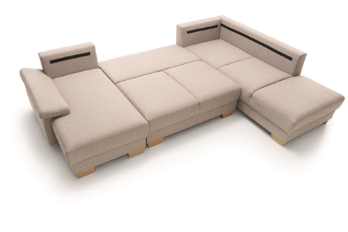 Divano Angolare Letto a destro 4 posti Cevis III Crema (1)