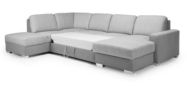 Divano Angolare Letto a destro 4 posti Chance Grande Grigio (7)