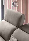 Eltap Divano Angolare Letto a destro 4 posti, in tessuto Noblisimo Plus Beige