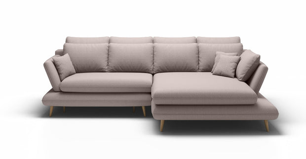 Wersal Divano Angolare Letto a destro 4 posti Mate Cappuccino