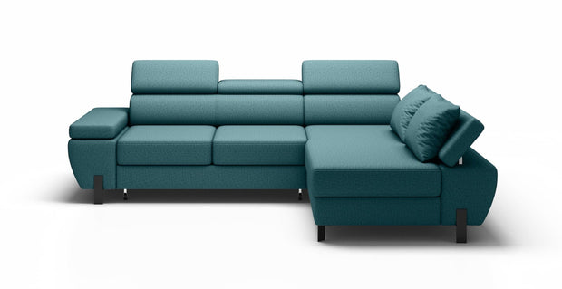 Wersal Divano Angolare Letto a destro 4 posti Melinda Mini Verde