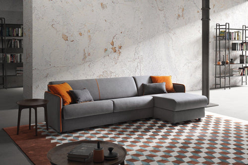 LeComfort Divano Angolare Letto a destro 4 posti Modire Grigio
