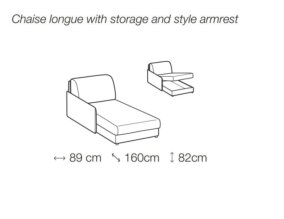 LeComfort Divano Angolare Letto a destro 4 posti Modire Grigio