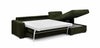 Wersal Divano Angolare Letto a destro 4 posti Vanilis Mini 140 Verde